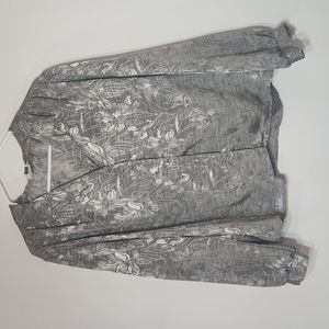 Silver metallic blouse